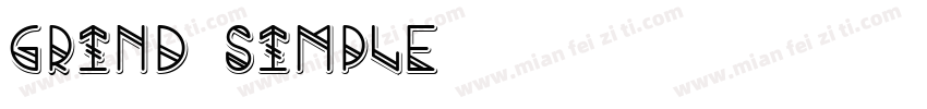 Grind Simple字体转换